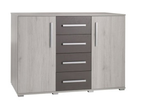Komoda 130 cm sanremo /sosna / popiel sypialnia DO
