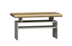 Stolik kawowy ława 125 x 65 kraft złoty biały KR13