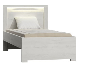 Łóżko pojedyncze kraft biały pod m. 90x200 IN-20