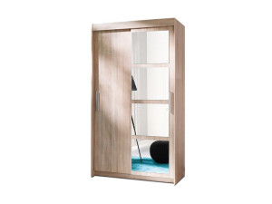 Szafa 120 cm sonoma wenge biały mat z lustrem Nero
