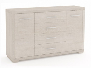 Komoda 148 cm santana jasna ciemna 4 szuflady VS3