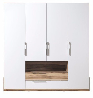 Szafa 210x60 cm biała czarna orzech sypialnia RE6