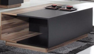 Ława stolik 120 x 70 cm biały czarny system MN14