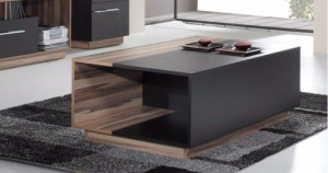 Ława stolik 90 x 70 cm biały czarny system MN15
