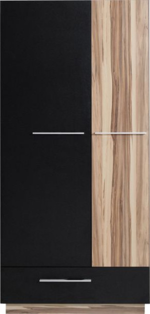 Szafa 90 x 50 cm biały czarny orzech system MN1