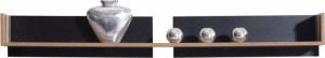 Półka wisząca 150x24 cm biały czarny system MN12