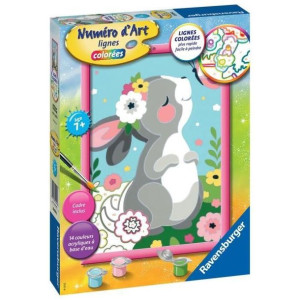 Numer sztuki - sredni - Królik i motyl - Ravensburger