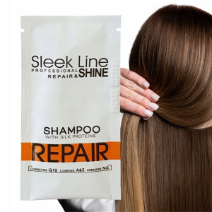 STAPIZ Szampon do włosów REPAIR z jedwabiem 15ml