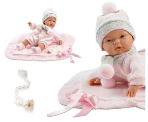 Hiszpańska lalka bobas dziewczynka Joelle płacze 38cm