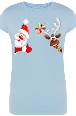 Rudolf Mikołaj Świąteczny Modny T-Shirt r.XXL