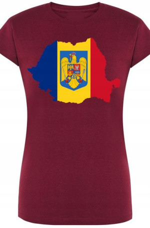 Rumunia Damski Modny T-ShirtNadruk Rozm.S