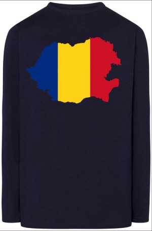 Rumunia Flaga Męska Bluza Longsleeve Nadruk R.3XL