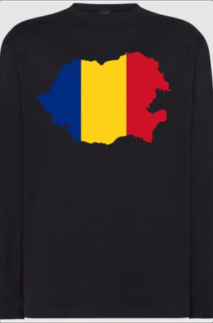 Rumunia Flaga Męska Bluza Longsleeve Nadruk R.5XL