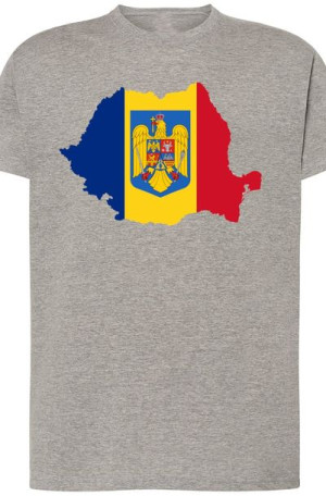 Rumunia Męski T-Shirt Nadruk Modny Rozm.XL
