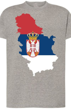 Serbia Męski Modny T-shirt Nadruk Rozm.3XL
