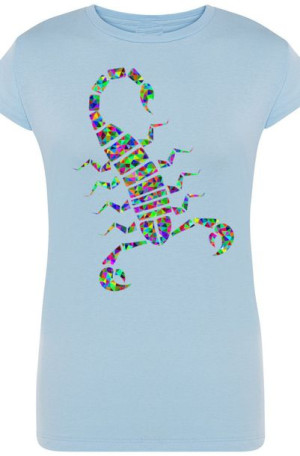 Skorpion Damski Modny T-shirt Lato Nadruk Rozm.M