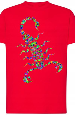 Skorpion Męski Modny T-shirt Lato Nadruk Rozm.3XL