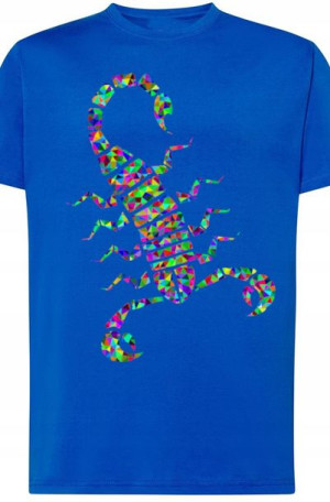 Skorpion Męski Modny T-shirt Lato Nadruk Rozm.3XL
