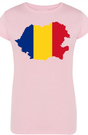 Rumunia Flaga Damski T-shirt Logo Nadruk Rozm.L