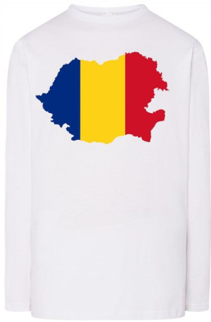 Rumunia Flaga Męska Bluza Longsleeve Nadruk R.XL