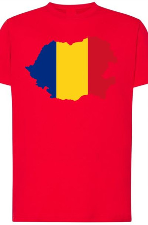 Rumunia Męski T-shirt Flaga Modny Nadruk Rozm.S