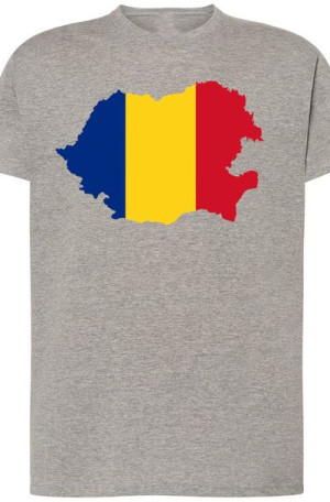 Rumunia Męski T-shirt Flaga Modny Nadruk Rozm.XS