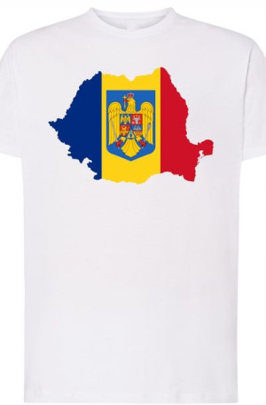 Rumunia Męski T-Shirt Nadruk Modny Rozm.3XL