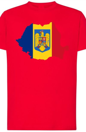 Rumunia Męski T-Shirt Nadruk Modny Rozm.XS