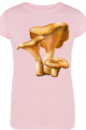Rydz Grzyb Damski Modny T-shirt Nadruk Rozm.S