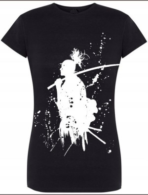 Samuraj Damski Modny T-shirt Nadruk Realny R.L