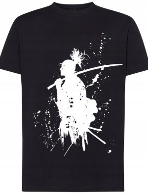 Samuraj Męski modny T-shirt Nadruk Rozm.M