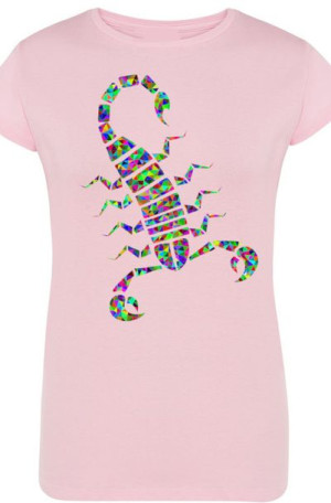 Skorpion Damski Modny T-shirt Lato Nadruk Rozm.XXL