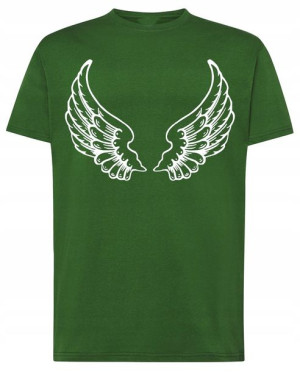 Skrzydła Anioła T-shrit Męski Modny Logo Rozm.4XL