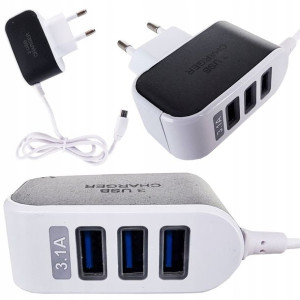 Ładowarka Do Telefonu Usb Z Kablem Uniwersalna