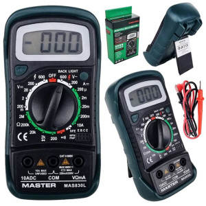 Multimetr Cyfrowy Test Miernik Prądu Napięcia Lcd