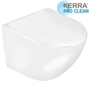 Miska WC Rimless bezkołnierzowa +deska soft-close Slim system szybkiego