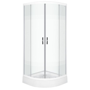 KERRA XENIA DUO kabina prysznicowa półokrągła 90x180cm szkło trans+brodzik
