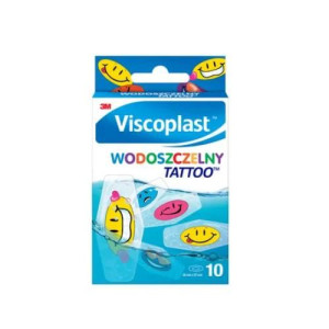 VISCOPLAST Plastry TATOO WODOODPORNY 10 szt