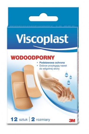 VISCOPLASST Plastry ZESTAW WODOODPORNY 12 szt