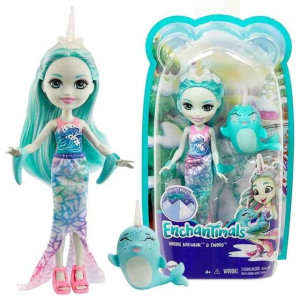 Enchantimals Royal Lalka Naddie Narwhal I Sword