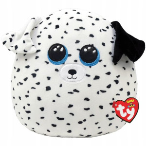 Maskotka poduszka TY Squishy Beanies - pies dalmatyńczyk Fetch 35cm