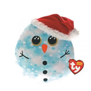 Maskotka poduszka TY Squishy Beanies - bałwanek Fleck 22cm