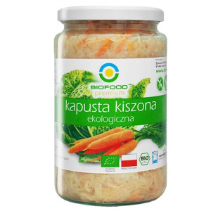 Kapusta kiszona z marchewką bezglutenowa BIO 700 g (550 g) Bio Food