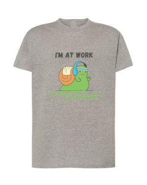 ŚLIMAK W PRACY T-shirt Śmieszny Logo Rozm.5XL