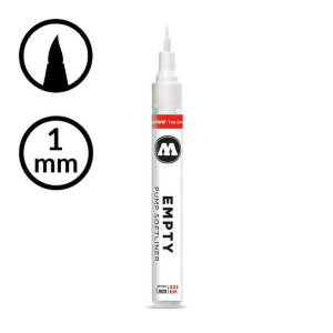 Pusty marker pędzelkowy Molotow 222EM - 1 mm - brush