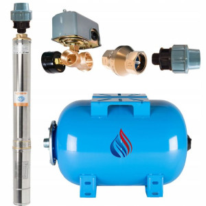 Hydrofor Zestaw Pompa 105l/min Zbiornik 100l Pe40