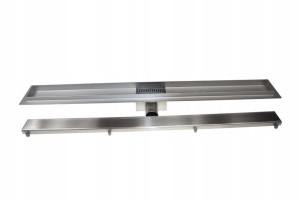Odpływ Liniowy 60cm Uniwersalny 2w1 Niski Syfon
