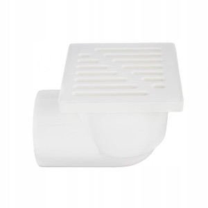Kratka Ściekowa Fi 110 15x15 Boczna Plastik Biała
