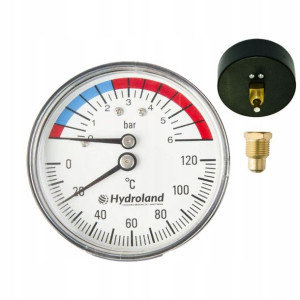 Termomanometr 120C 0-6 Bar 63Mm Termometr Manometr
