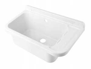 Zlew Gospodarczy Komora 60x34x21cm Biały